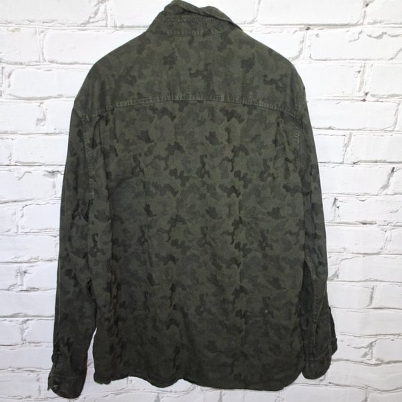 Roots Camo Green Button Shirt - Picture 2 of 5